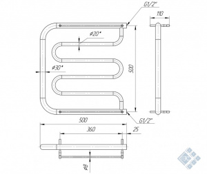 Фокстрот 530x500/500