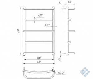 Люкс HP 650x430/400
