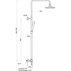 Душова система з термостатом Ponsi bncolctn05