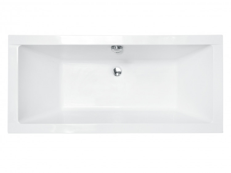 Ванна акриловая QUADRO SLIM 190х90 без ног, без отверстий под ручки, без ручек прямоугольная