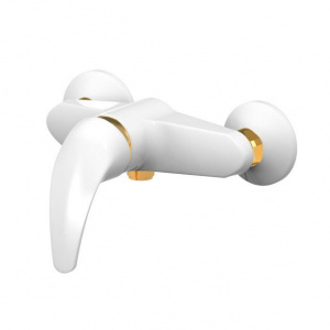 Змішувач для душу Paffoni Nettuno due з душовим гарнітуром, колір білий ND168DCG