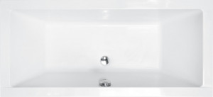 Ванна акриловая QUADRO SLIM 155х70 без ног, без отверстий под ручки, без ручек