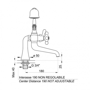Змішувач врізний Ponsi btviacva55