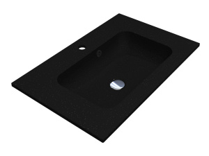 Умивальник DELLA 700 MIRASTONE BLACK SHINE