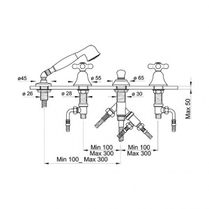 Змішувач врізний Ponsi btviacva99