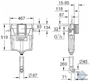 Змивний бачок GD 2 (38661000)