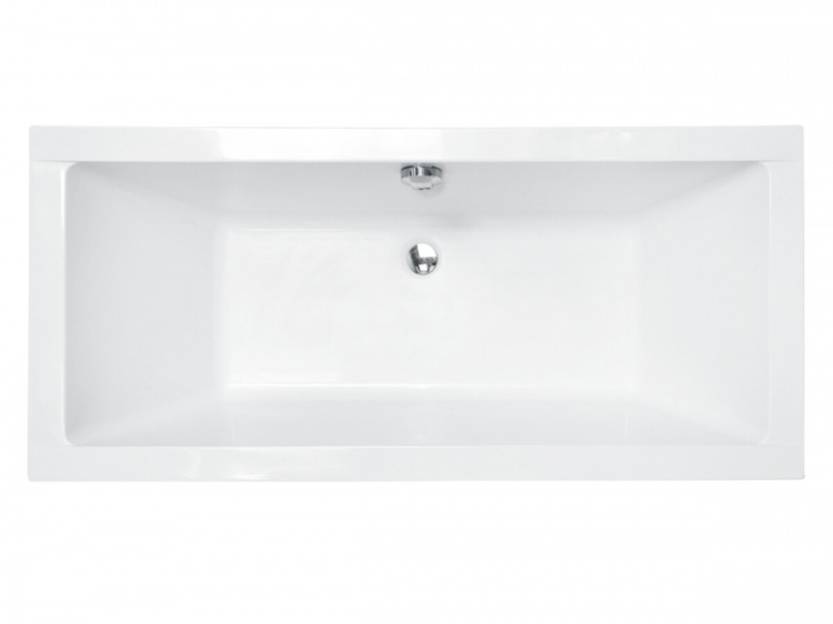 Ванна акрилова QUADRO SLIM 180х80 без ніг / без отворів під ручки / без ручок - акрилова,  прямокутна