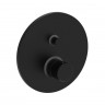 Змішувач для душу Paffoni Jo без частини, що вбудовується з металевою накладкою, колір чорний JOBOX015NO/M