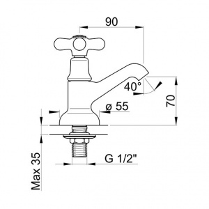 Змішувач для раковини Ponsi btviacla44
