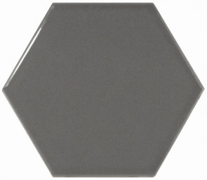 Плитка 10.7x12.4 scale hexagon dark grey 21913