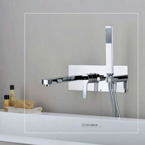 Змішувач для ванни Paffoni West, колір хром WS001CR