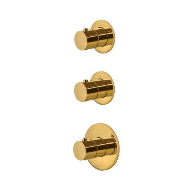Термостат для душу/ванни Paffoni Modular Box, колір медове золото MDE018HG