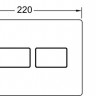  Панель змиву для унітазу 9240433 TECEsolid метал біла матова матова матова