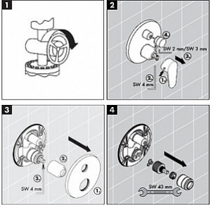 Змішувач Hansgrohe talis classic 14145000 для ванни з душем
