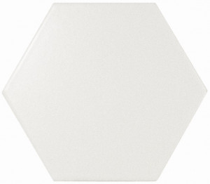 Плитка 10.7x12.4 scale hexagon white matt 21767