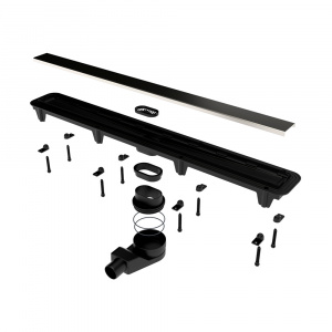 Душовий канал Waterway Stream 80 см корпус чорний (wsb800001n1)