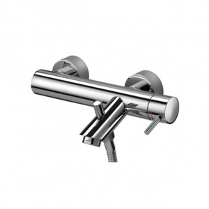 Змішувач для ванни Paffoni Light з фіксованим душовим гарнітуром, колір хром LIG026CR