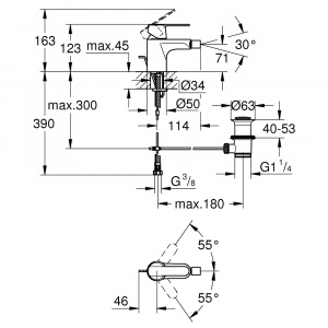 Get Одноважільний змішувач для біде S-Size (32885000)