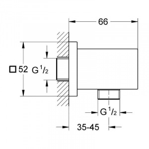 Euphoria Cube Підключення душового шлангу (27704000)