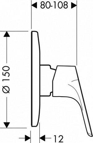 Змішувач Hansgrohe focus e2 31967000 для душу