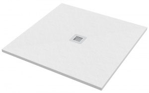 Душовий піддон Ponsi 1000x1000 штучний камінь, колір білий