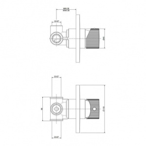 Змішувач для душу Paffoni Jo, чорний колір JO011NO