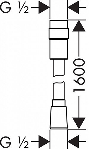 Душовий шланг Hansgrohe Isiflex 28248000 з регулюванням напору
