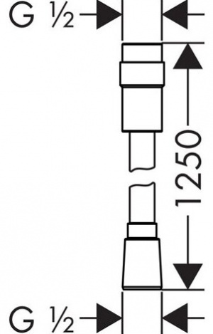 Душовий шланг Hansgrohe Isiflex 28249000 з регулюванням напору