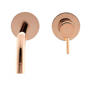 Змішувач для раковини настінний Paffoni Light, вилив 248 мм. LIG106ROSE70