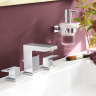 Смеситель для раковины Grohe Eurocube 20351000 хром на три отверстия двухвентильный S-Size